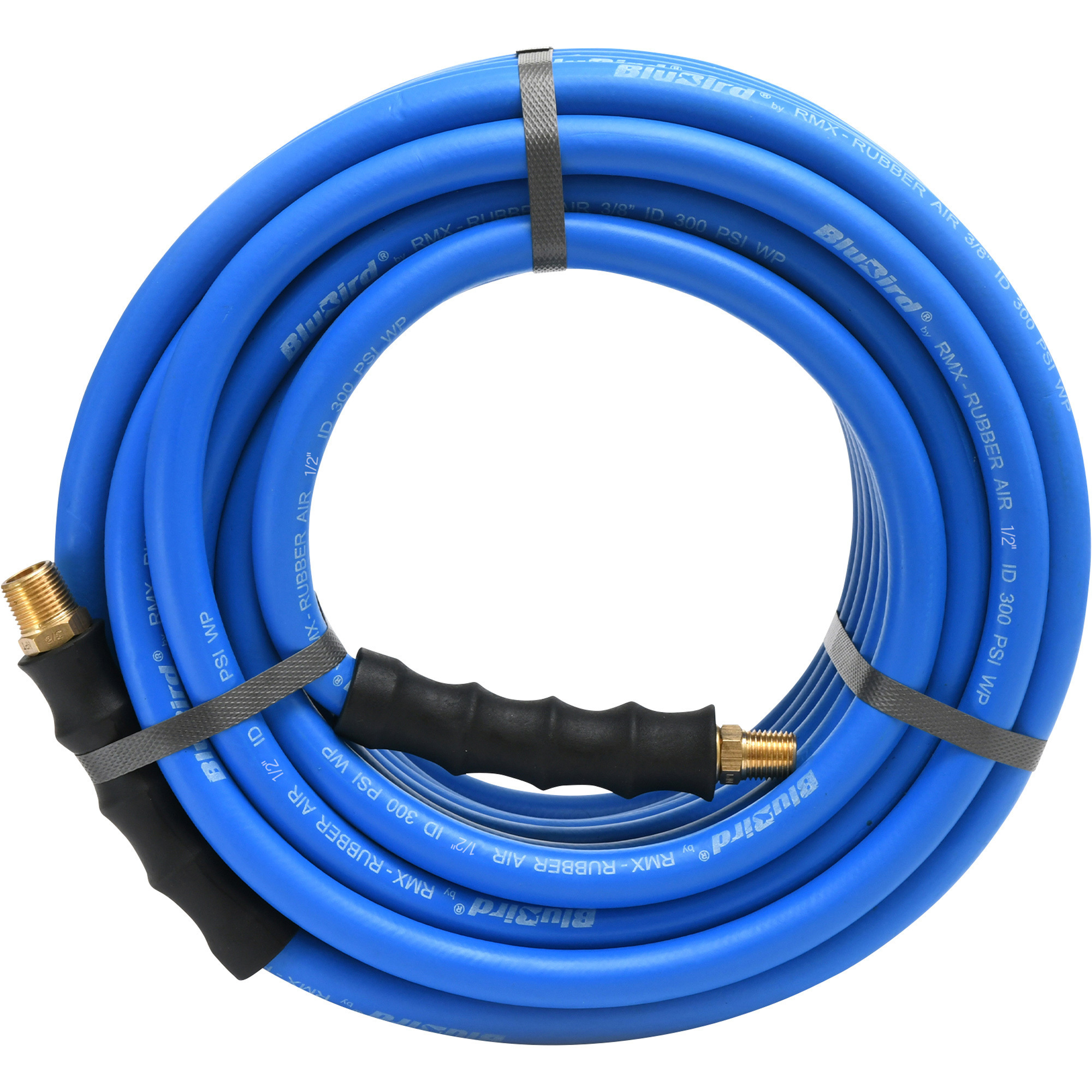 BluBird Rubber Air Hose, 1/2in. x 50ft., 300 PSI, Model# BB1250